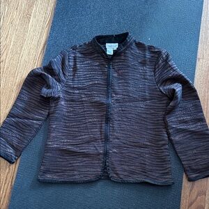 Coldwater Creek Dark Textured Blazer